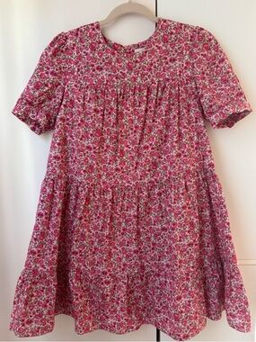Hyacinth House Tuckernuck Pink Floral Tiered Babydoll Dress XS